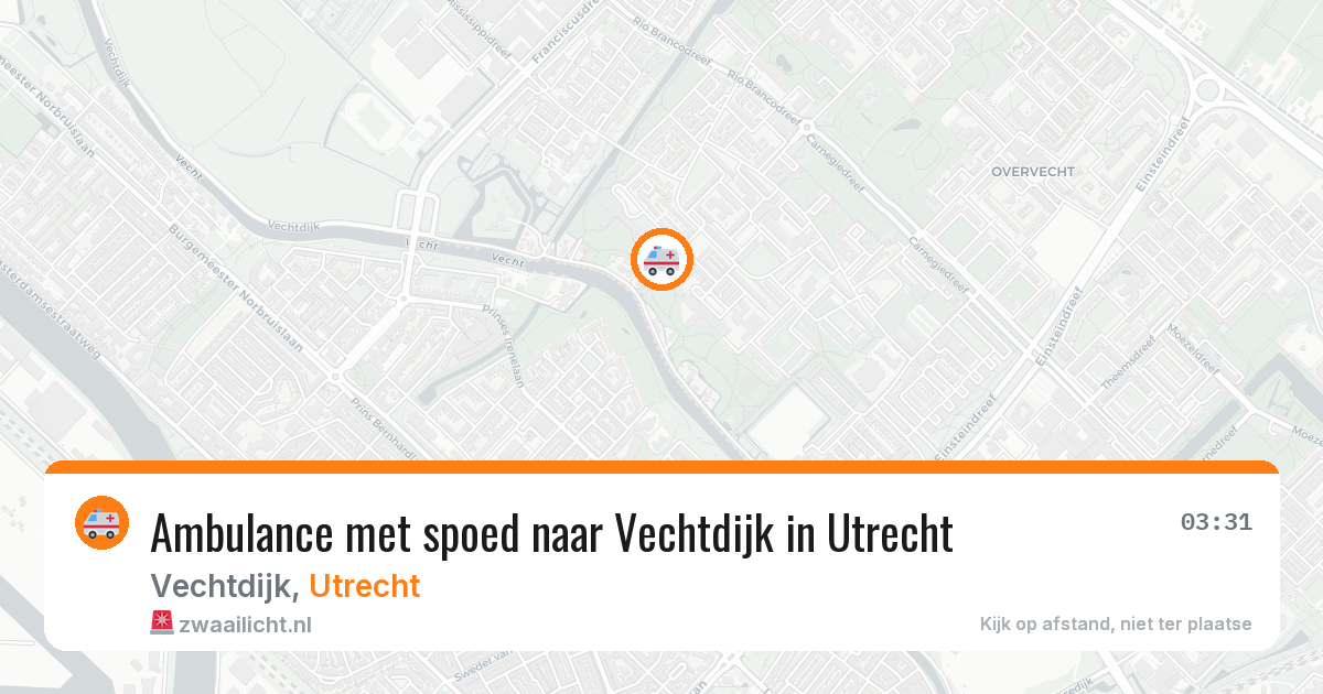 Ambulance met spoed naar Vechtdijk in Utrecht — 13 jul 2026