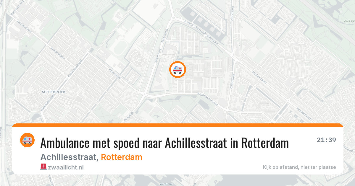 Ambulance met spoed naar Achillesstraat in Rotterdam — 24 jul 2026