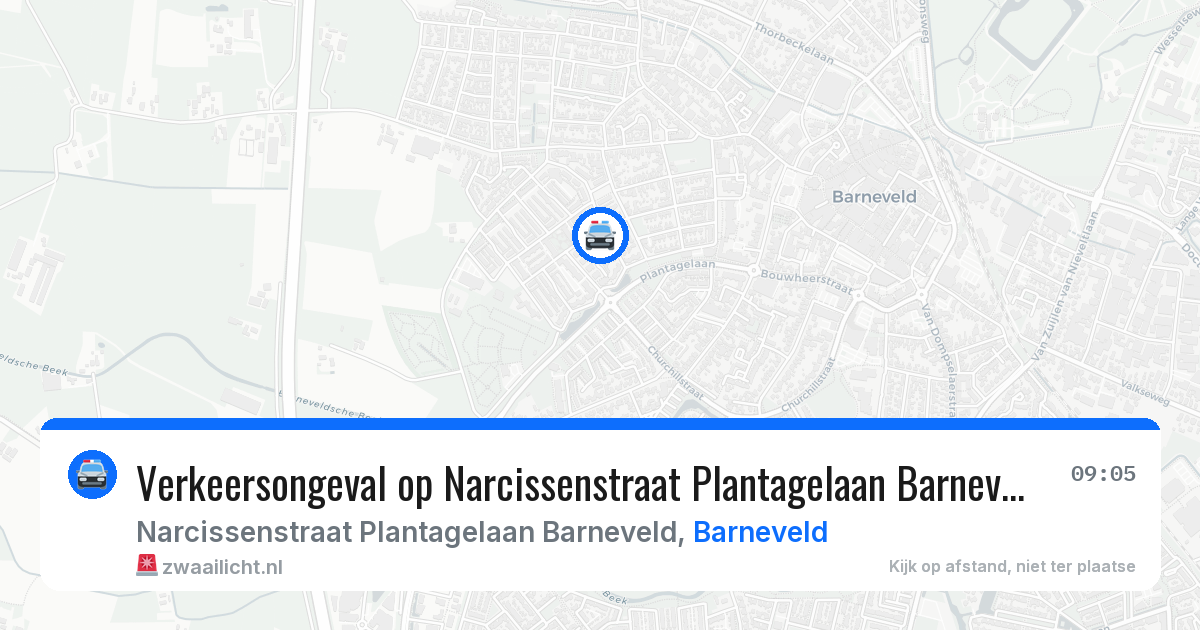 Verkeersongeval op Narcissenstraat Plantagelaan Barneveld in Barneveld — 12 feb 2026