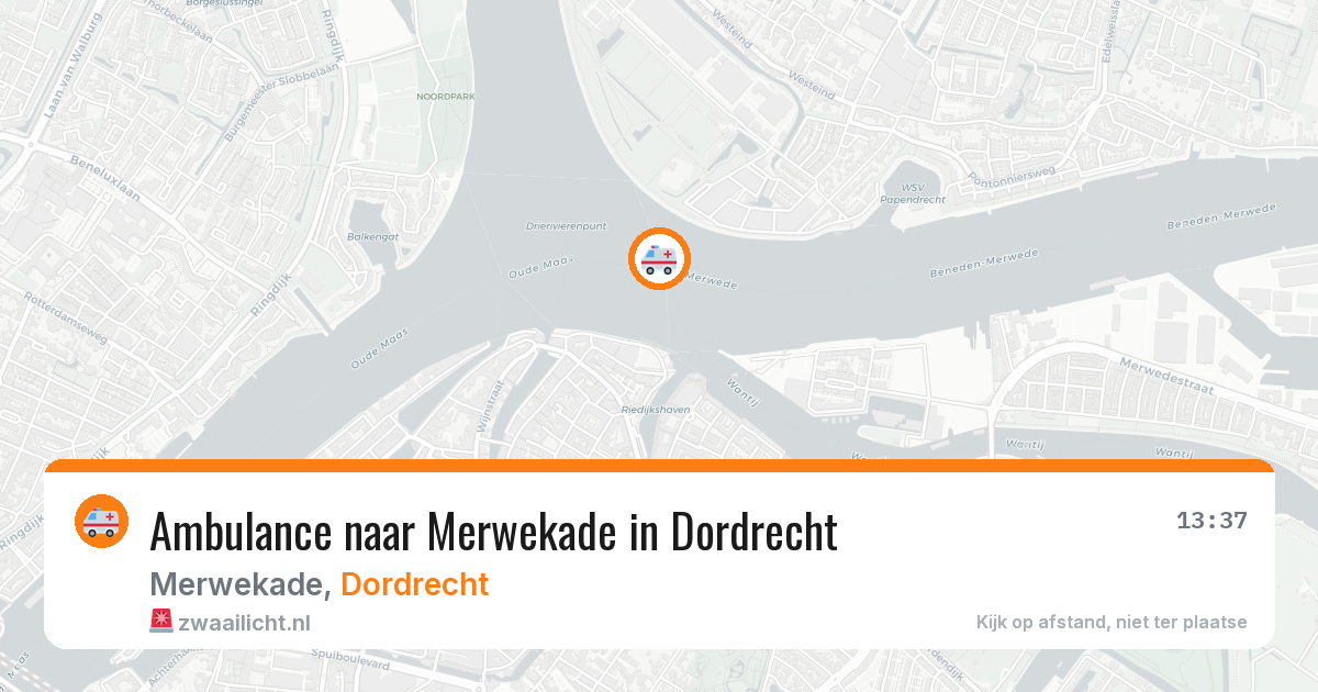 Ambulance naar Merwekade in Dordrecht — 7 apr 2026