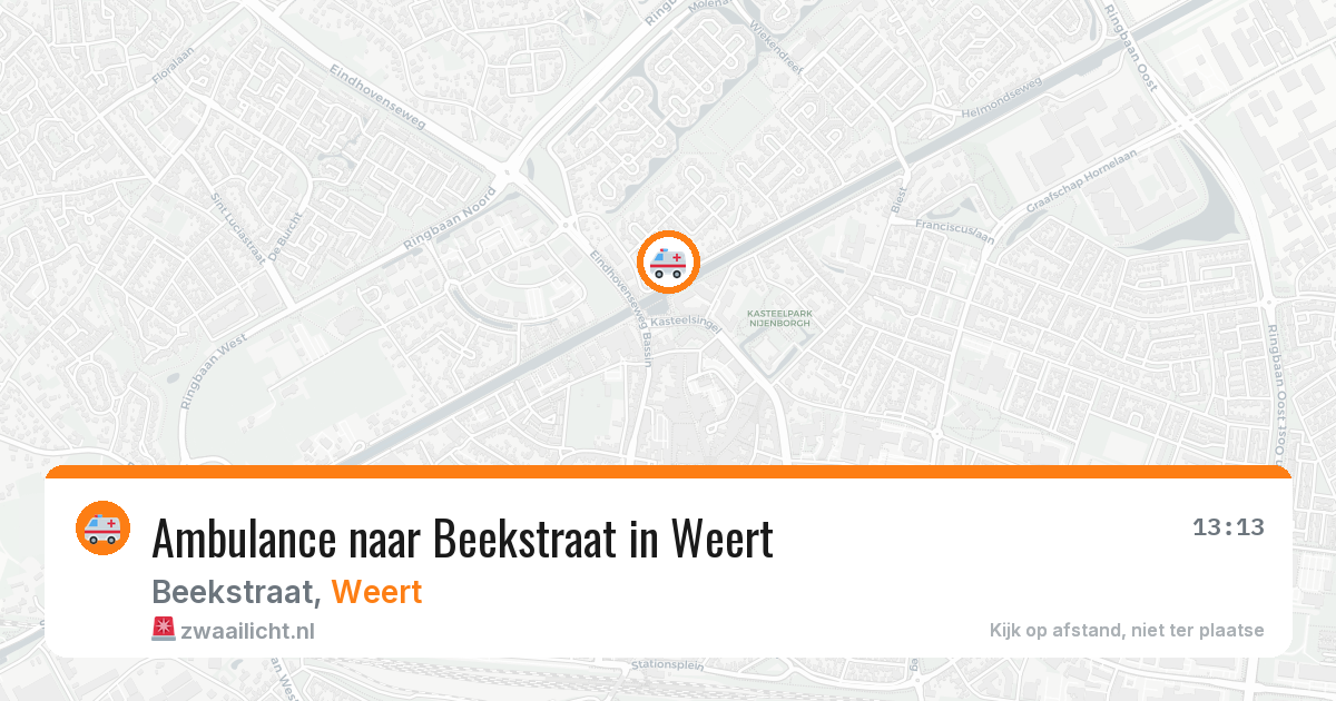 Ambulance naar Beekstraat in Weert — 30 jun 2026
