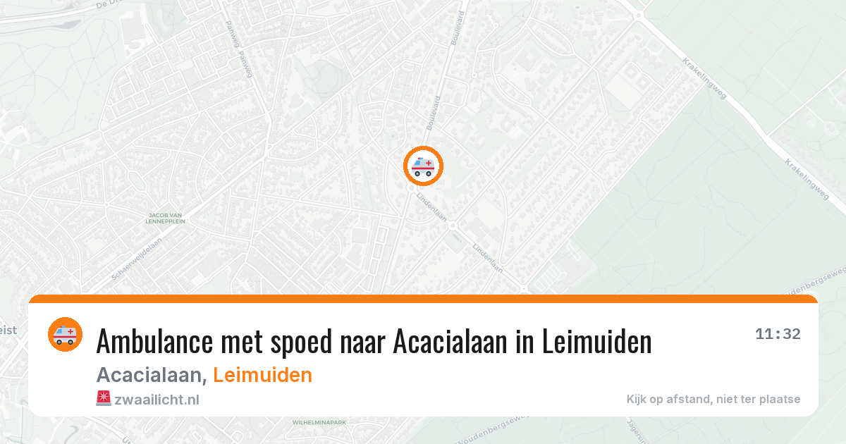 Ambulance met spoed naar Acacialaan in Leimuiden — 20 jan 2026