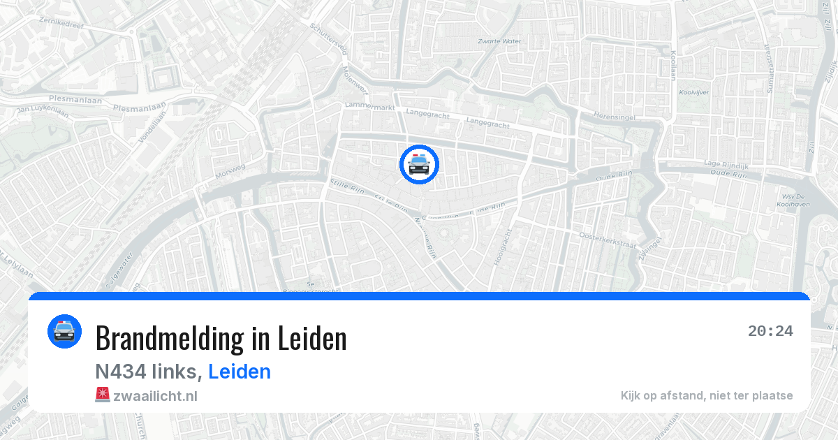 Brandmelding in Leiden — 7 jul 2026
