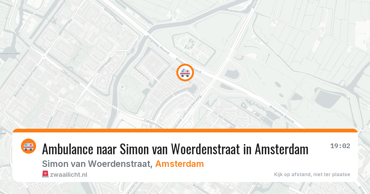 Ambulance naar Simon van Woerdenstraat in Amsterdam — 19 jun 2026