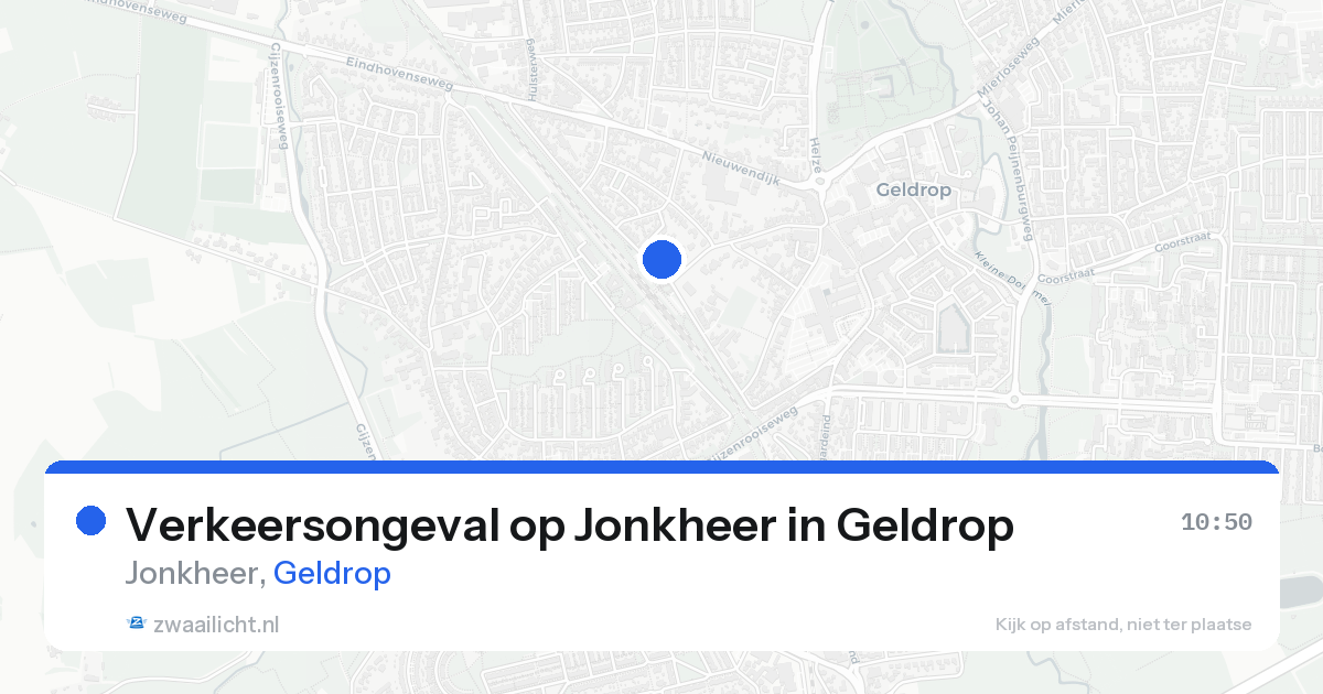 Verkeersongeval op Jonkheer in Geldrop — 21 aug 2026