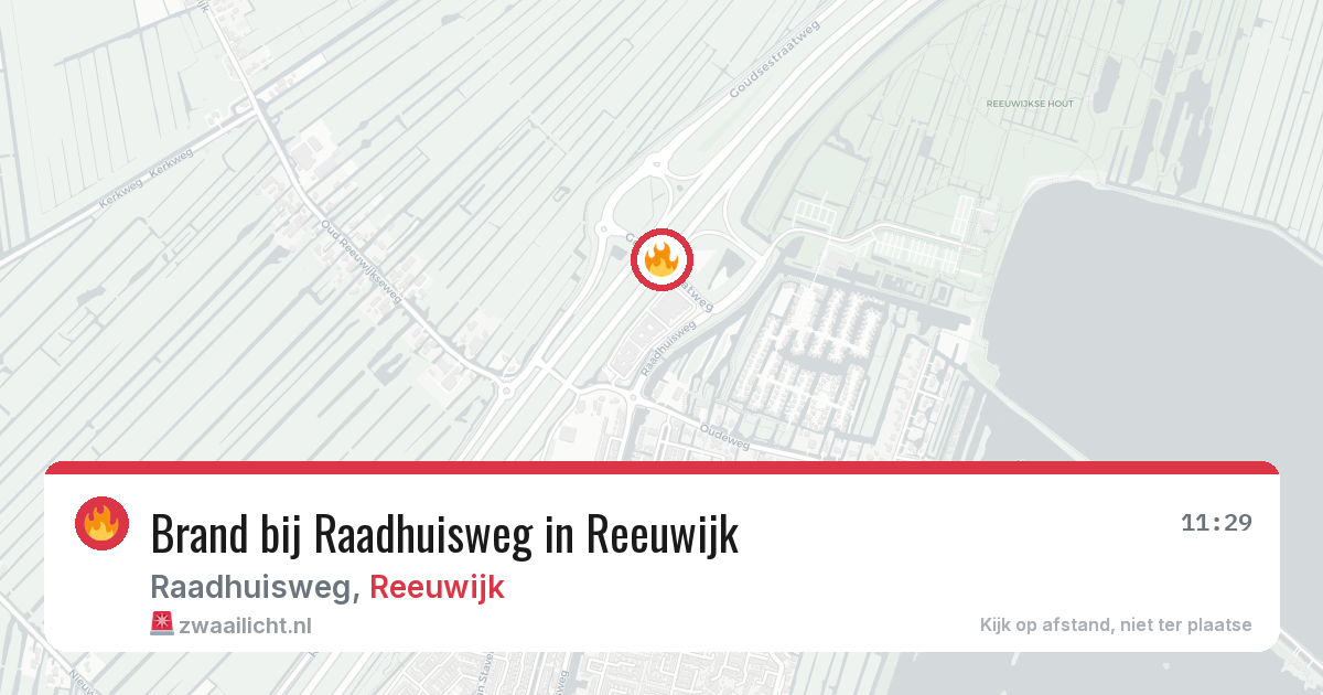 Brand bij Raadhuisweg in Reeuwijk — 2 aug 2026