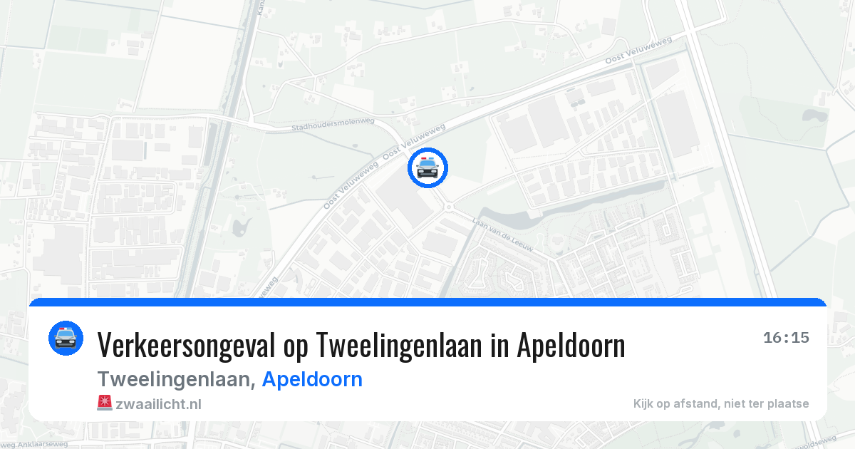 Verkeersongeval op Tweelingenlaan in Apeldoorn — 9 jun 2026