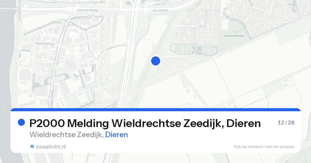 P2000 Melding Wieldrechtse Zeedijk, Dieren — 17 aug 2026