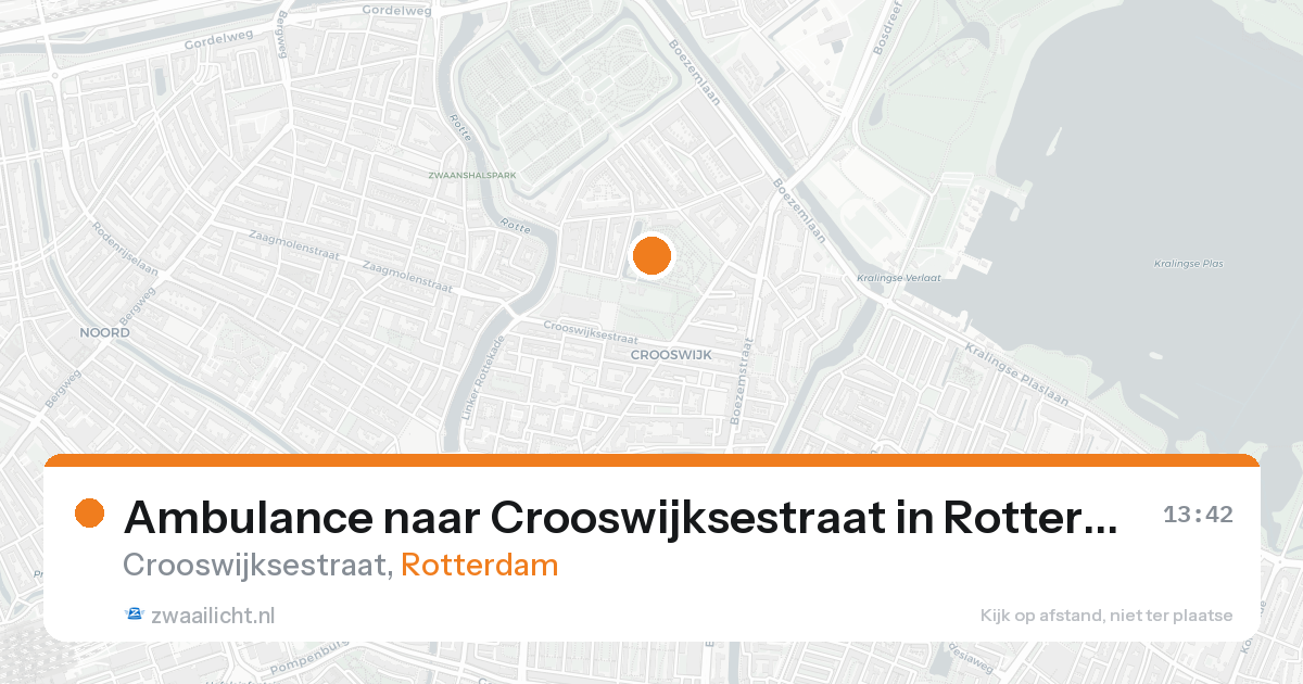 Ambulance naar Crooswijksestraat in Rotterdam — 27 mei 2026