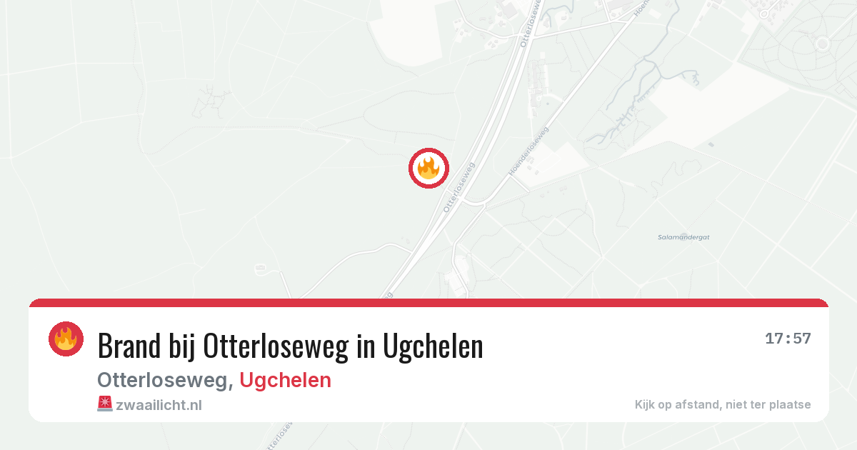 Brand bij Otterloseweg in Ugchelen — 26 jun 2026