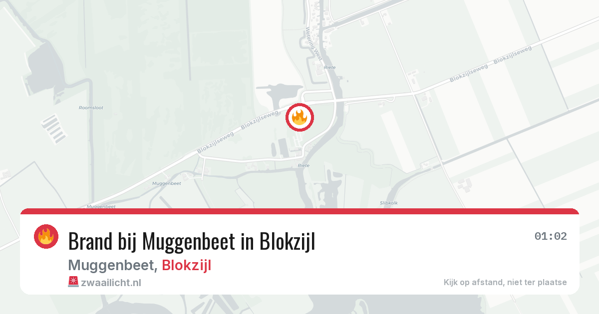 Brand bij Muggenbeet in Blokzijl — 29 mrt 2026