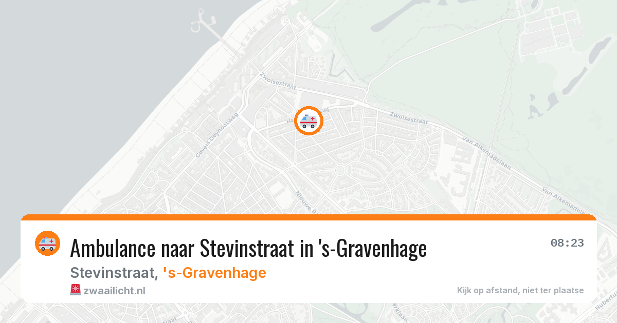 Ambulance naar Stevinstraat in 's-Gravenhage — 30 mrt 2026