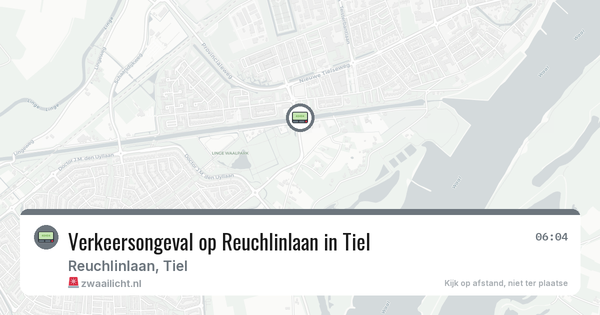 Verkeersongeval op Reuchlinlaan in Tiel — 12 jun 2026