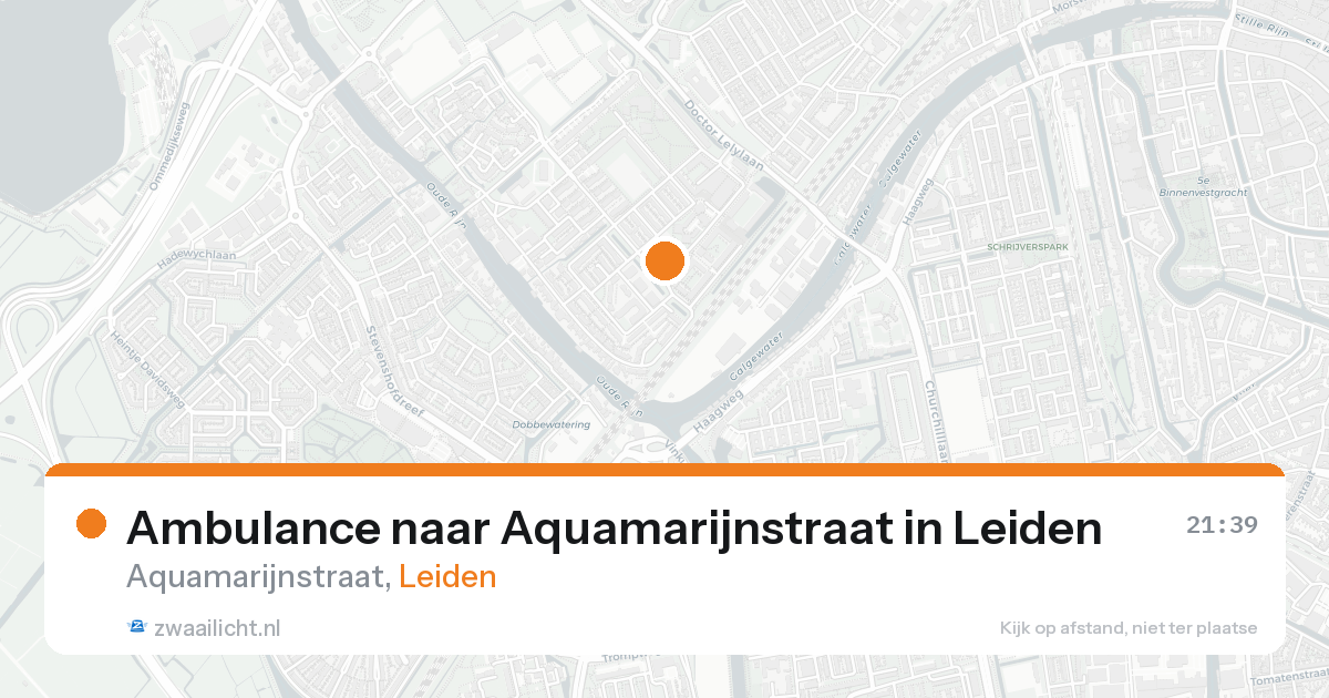 Ambulance naar Aquamarijnstraat in Leiden — 20 mei 2026