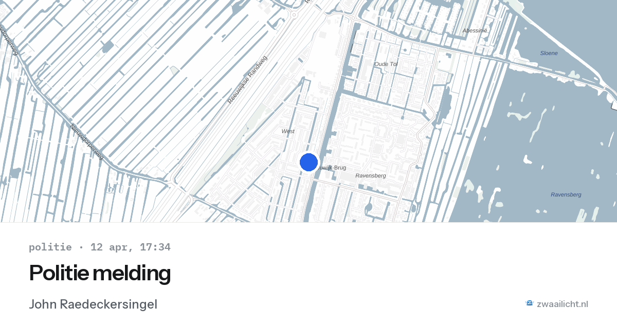 Politie melding — 12 apr 2026
