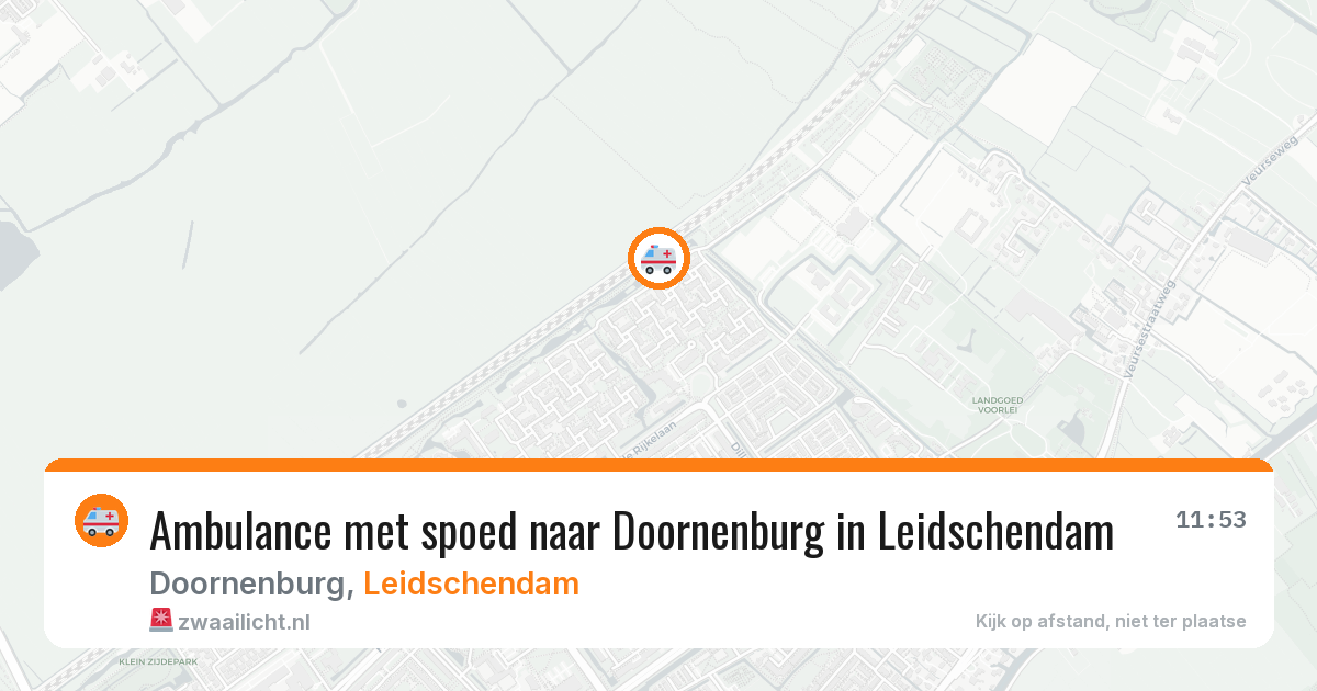 Ambulance met spoed naar Doornenburg in Leidschendam — 21 apr 2026