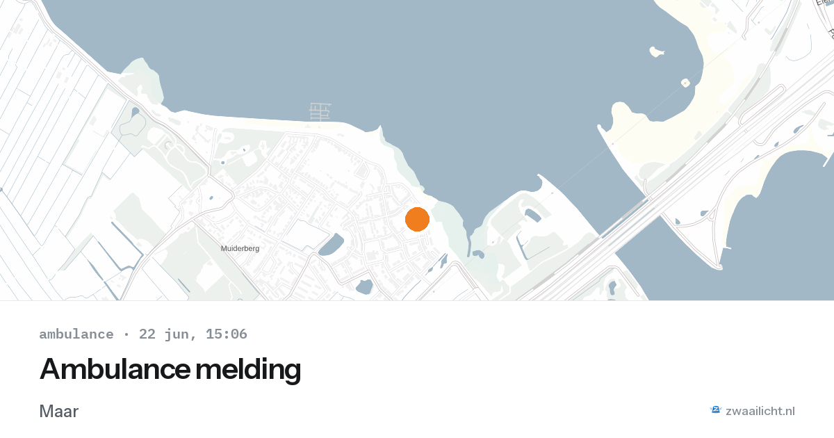 Ambulance melding — 22 jun 2026