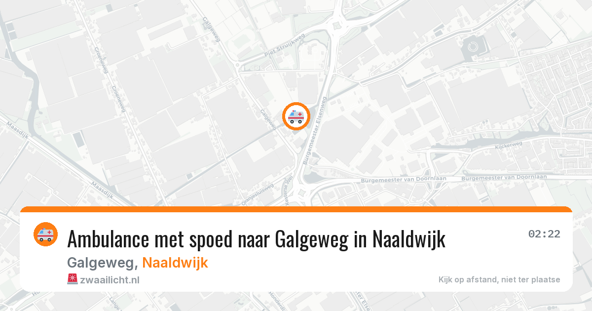 Ambulance met spoed naar Galgeweg in Naaldwijk — 15 mrt 2026