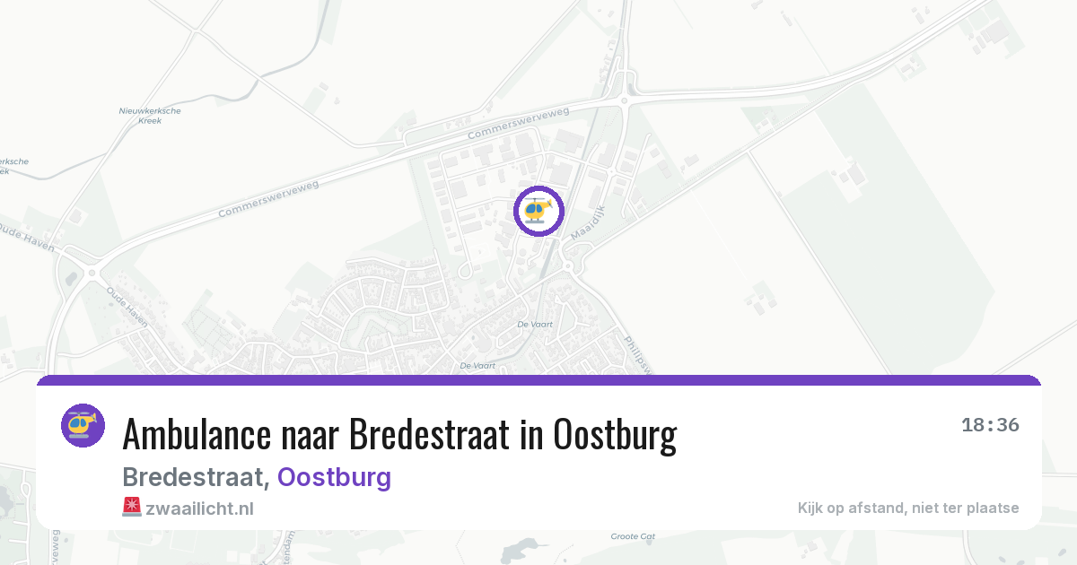 Ambulance naar Bredestraat in Oostburg — 28 jul 2026