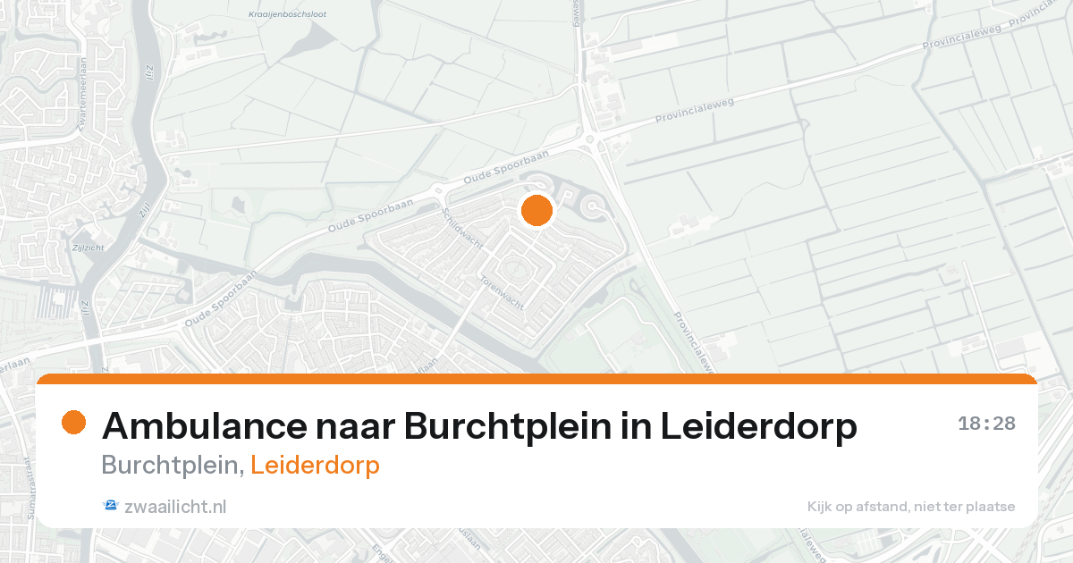Ambulance naar Burchtplein in Leiderdorp — 24 mei 2026