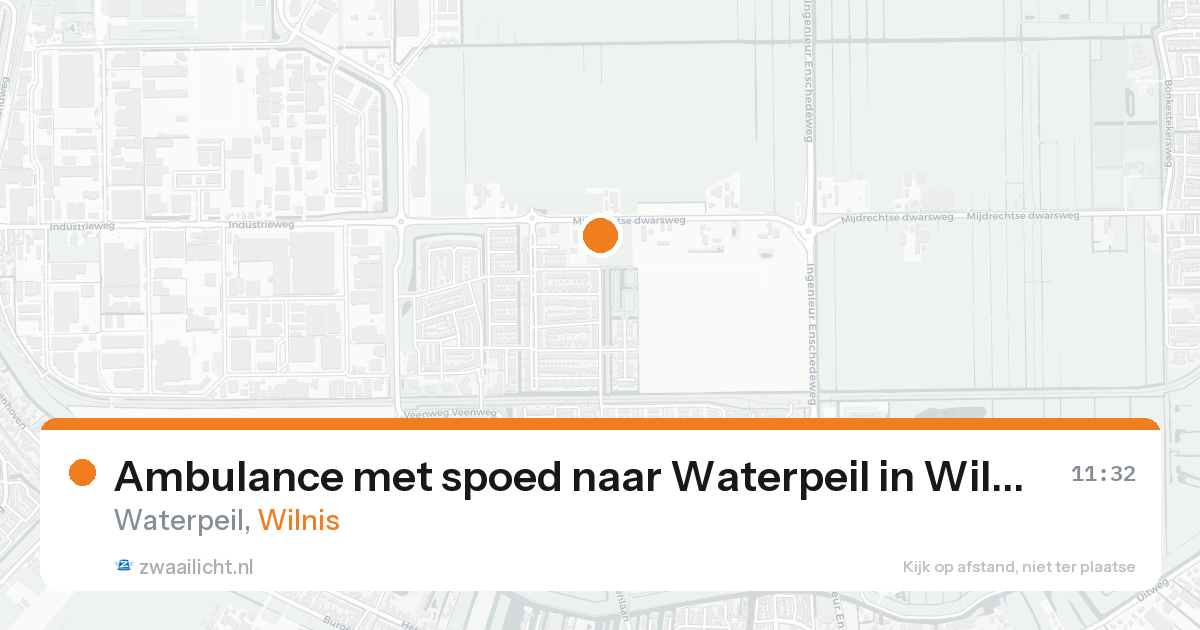 Ambulance met spoed naar Waterpeil in Wilnis — 15 aug 2026
