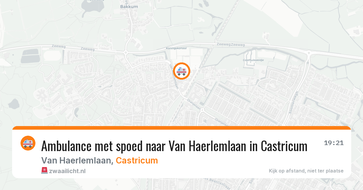 Ambulance met spoed naar Van Haerlemlaan in Castricum — 31 mei 2026