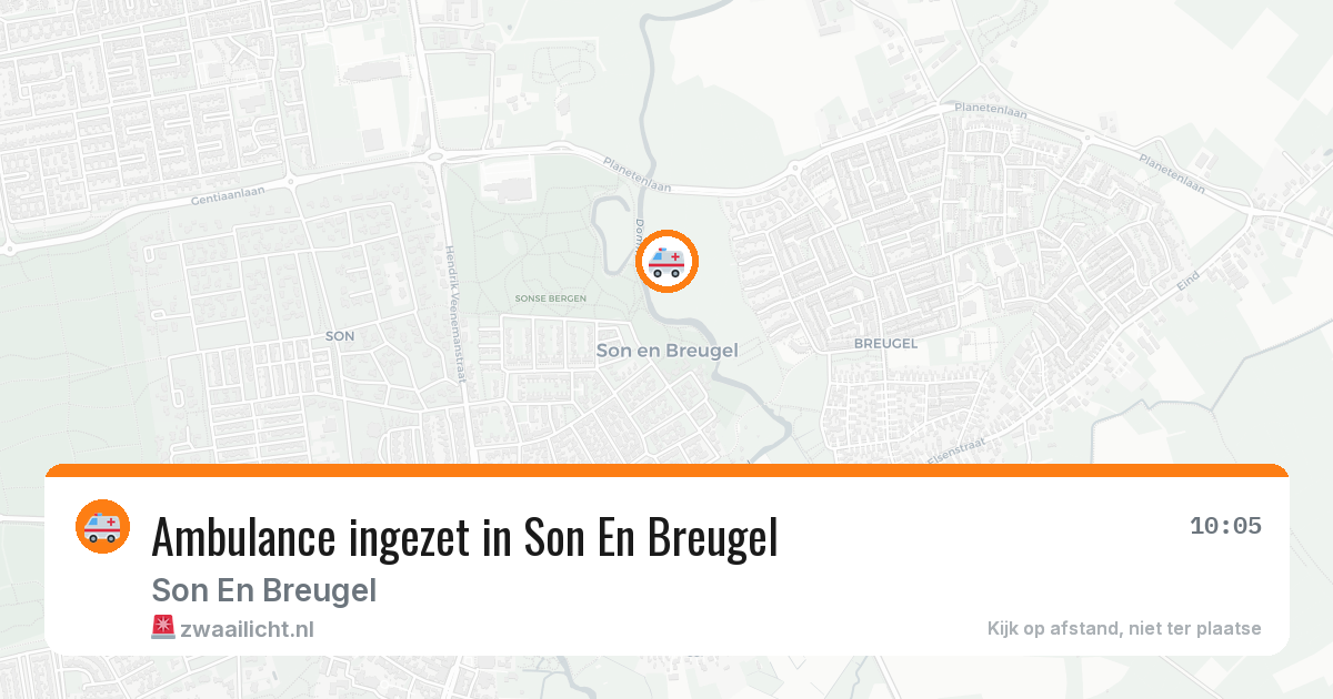 Ambulance ingezet in Son En Breugel — 5 jul 2026