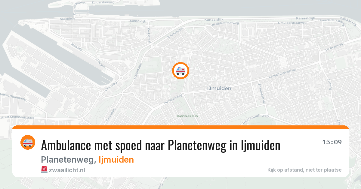 Ambulance met spoed naar Planetenweg in Ijmuiden — 29 jan 2026