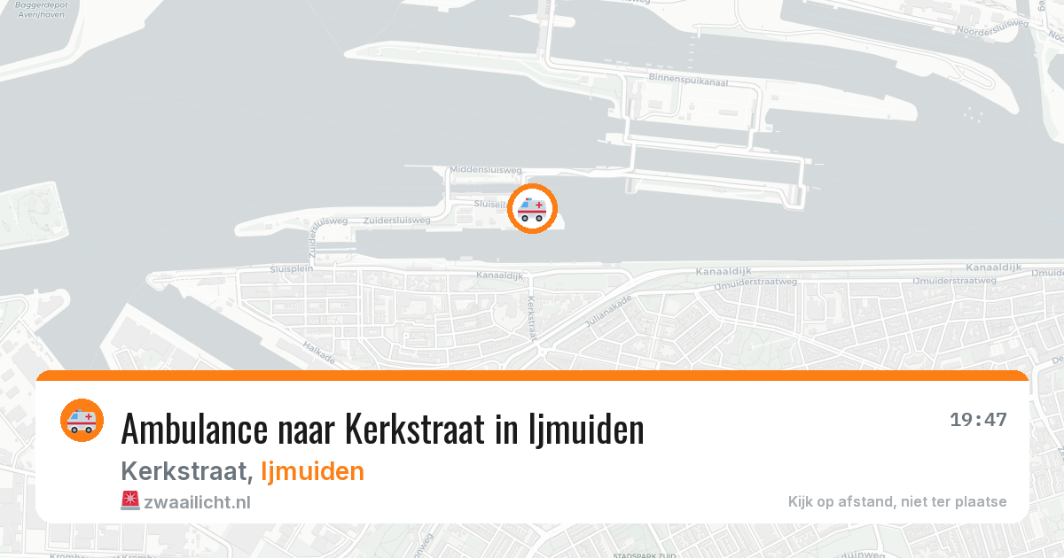Ambulance naar Kerkstraat in Ijmuiden — 17 mrt 2026