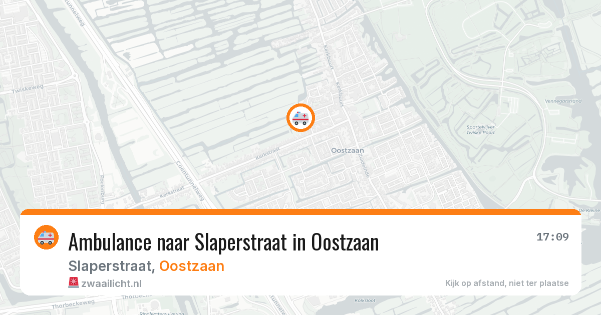 Ambulance naar Slaperstraat in Oostzaan — 8 jul 2026