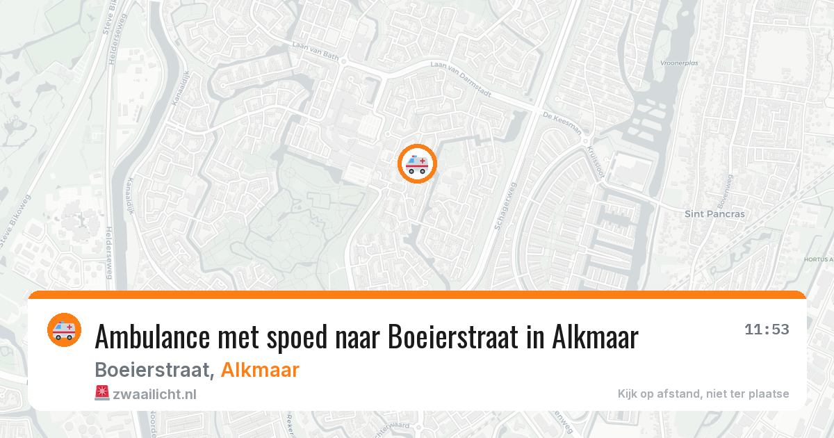 Ambulance met spoed naar Boeierstraat in Alkmaar — 8 apr 2026