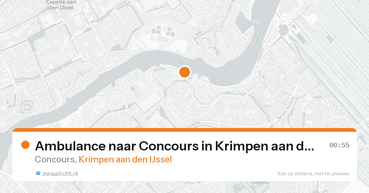 Ambulance naar Concours in Krimpen aan den IJssel — 17 aug 2026