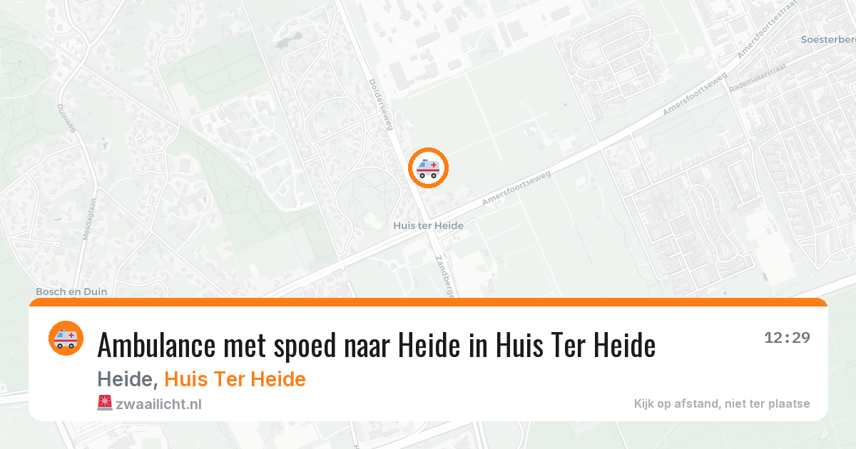 Ambulance met spoed naar Heide in Huis Ter Heide — 20 mei 2026