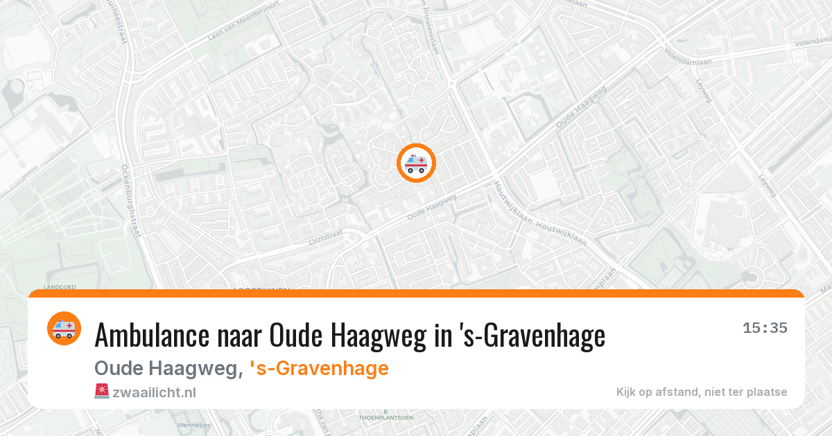 Ambulance naar Oude Haagweg in 's-Gravenhage — 23 mrt 2026