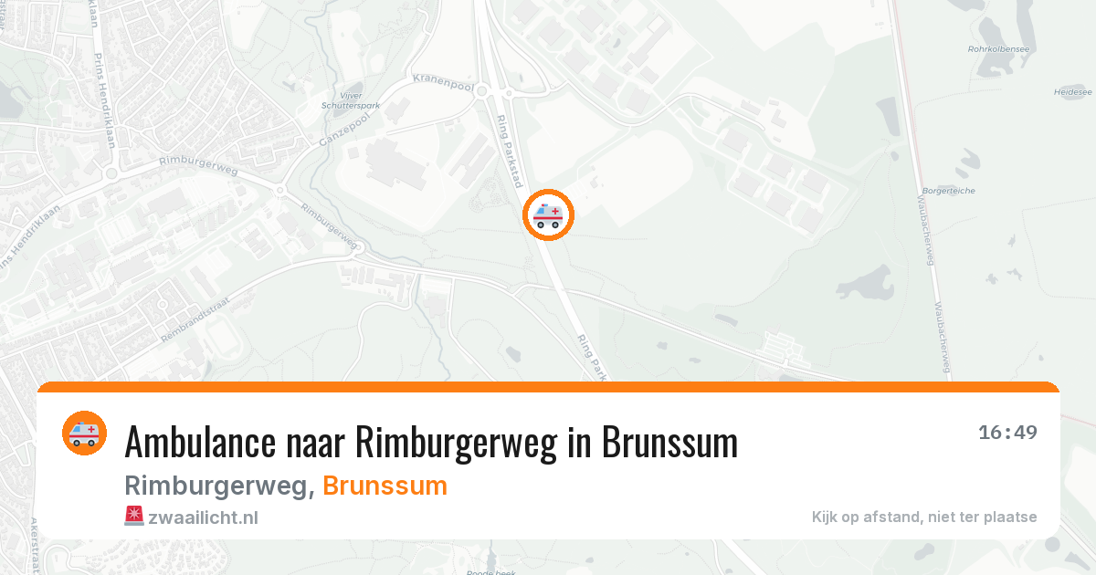 Ambulance naar Rimburgerweg in Brunssum — 11 aug 2026