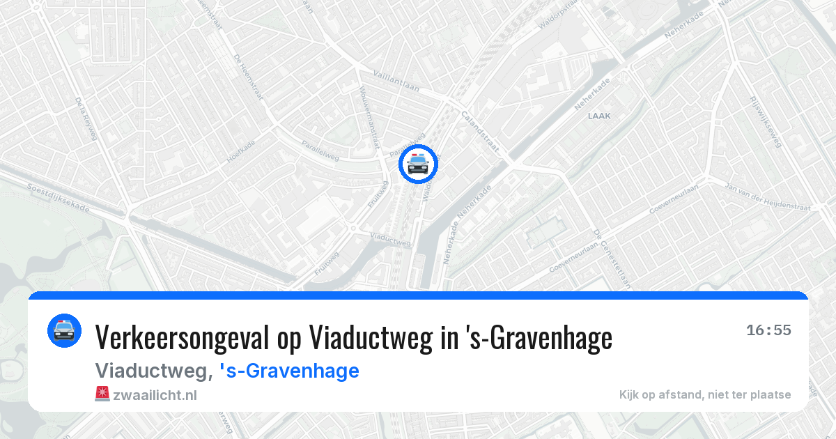 Verkeersongeval op Viaductweg in 's-Gravenhage — 1 aug 2026