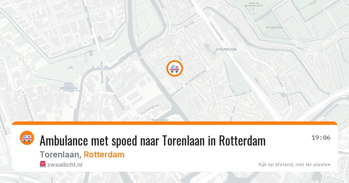 Ambulance met spoed naar Torenlaan in Rotterdam — 26 mrt 2026