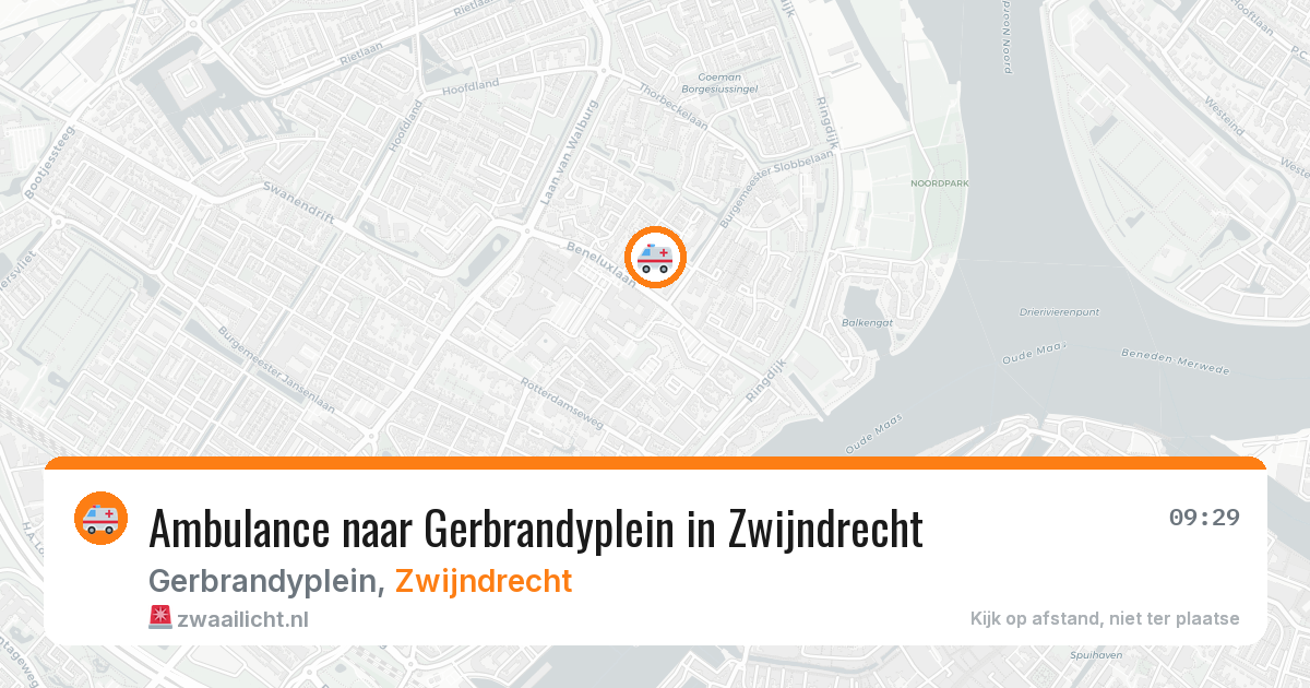 Ambulance naar Gerbrandyplein in Zwijndrecht — 6 jun 2026