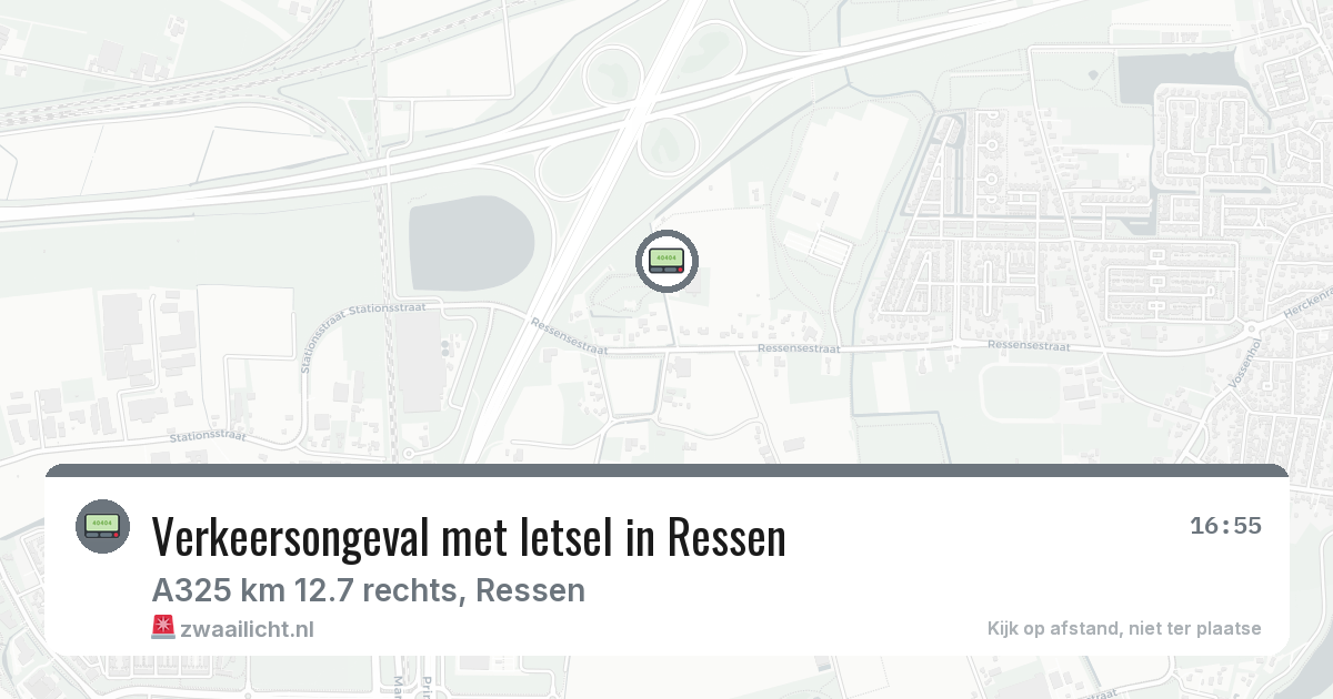 Verkeersongeval met letsel in Ressen — 24 jun 2026