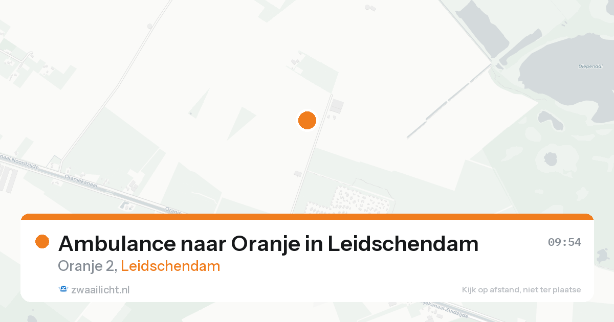 Ambulance naar Oranje in Leidschendam — 18 aug 2026