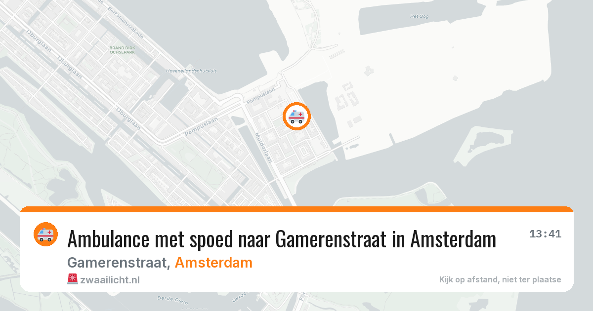 Ambulance met spoed naar Gamerenstraat in Amsterdam — 9 jul 2026