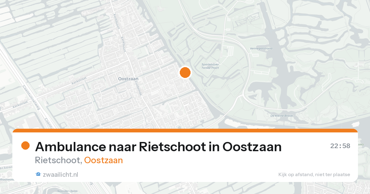 Ambulance naar Rietschoot in Oostzaan — 17 aug 2026