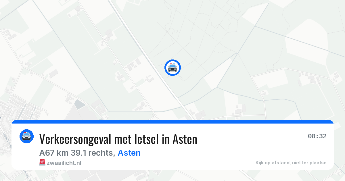 Verkeersongeval met letsel in Asten — 31 mrt 2026