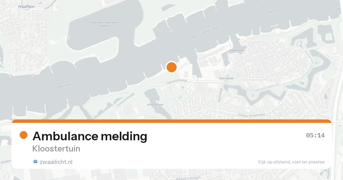 Ambulance melding — 30 mei 2026