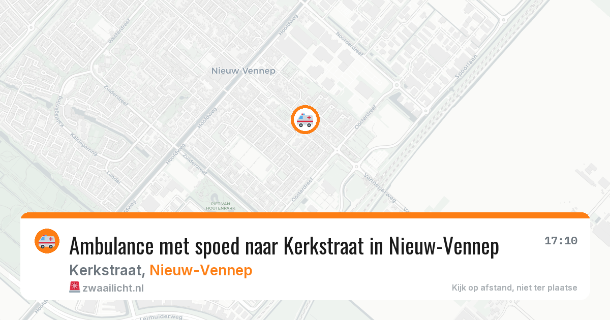 Ambulance met spoed naar Kerkstraat in Nieuw-Vennep — 19 jul 2026