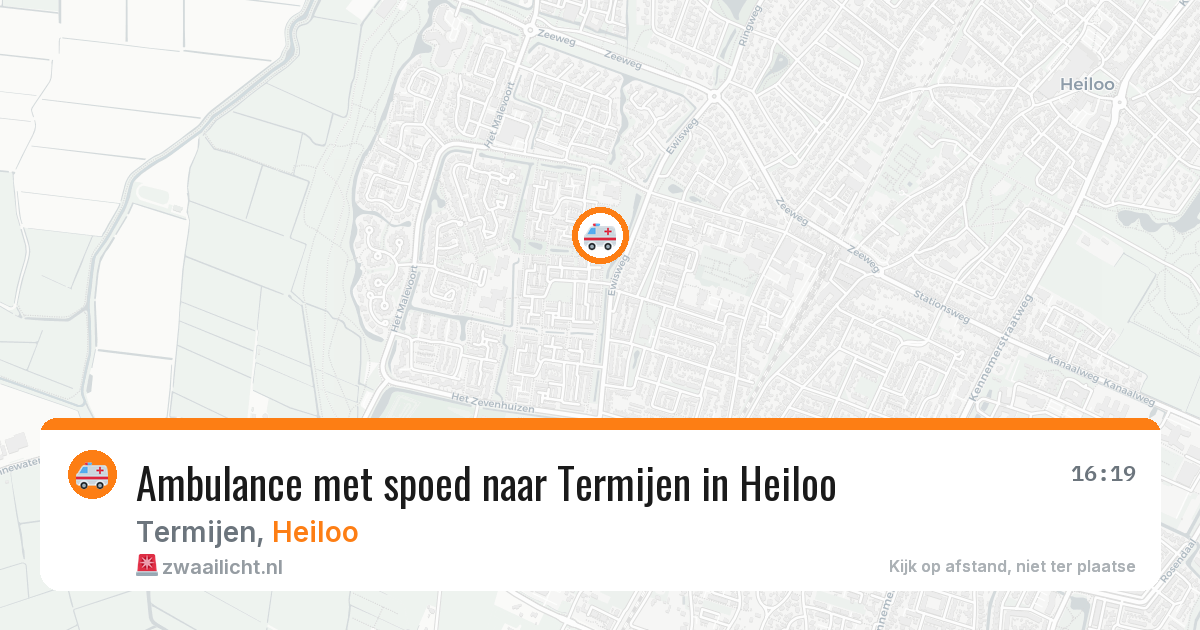 Ambulance met spoed naar Termijen in Heiloo — 17 apr 2026