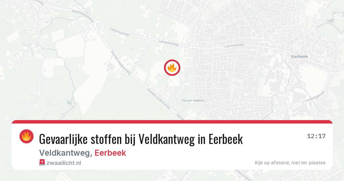 Gevaarlijke stoffen bij Veldkantweg in Eerbeek — 19 jun 2026