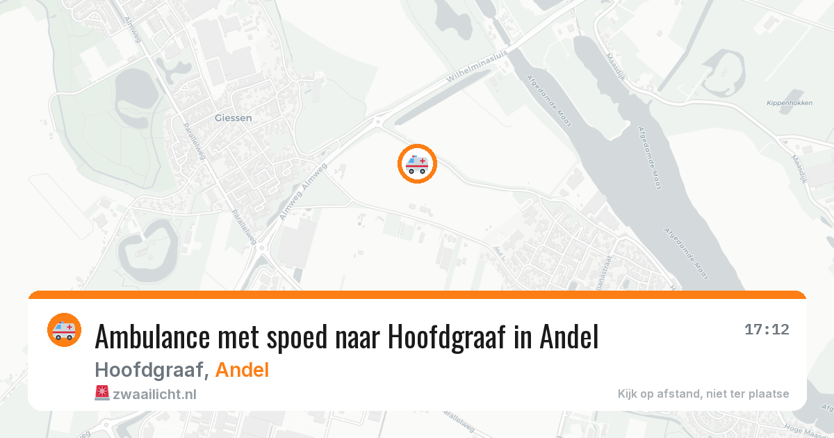 Ambulance met spoed naar Hoofdgraaf in Andel — 4 feb 2026