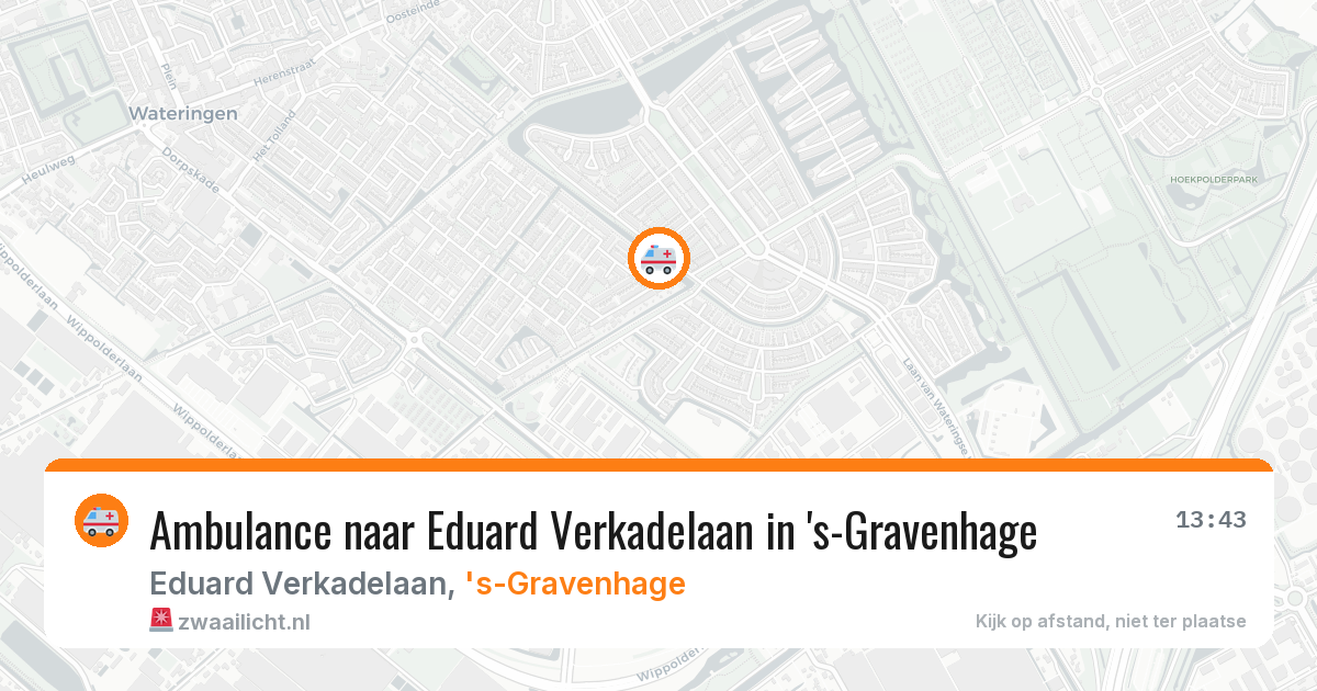 Ambulance naar Eduard Verkadelaan in 's-Gravenhage — 30 jun 2026