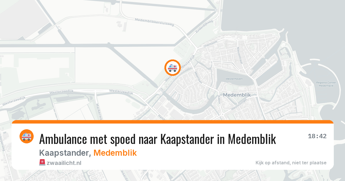 Ambulance met spoed naar Kaapstander in Medemblik — 19 apr 2026